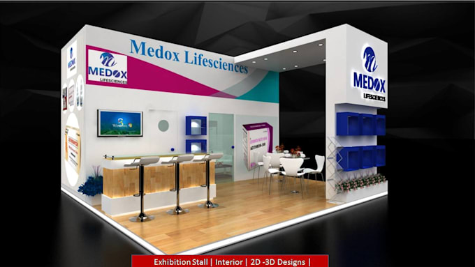 3d exhibition booth design, kiosk, stand design