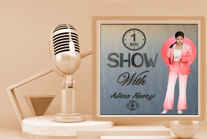 design professional creative podcast cover art and logo