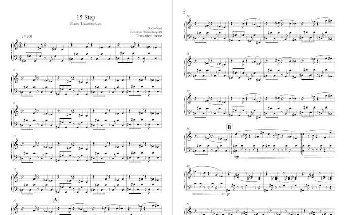 transcribe any music to sheet notation, tab or midi
