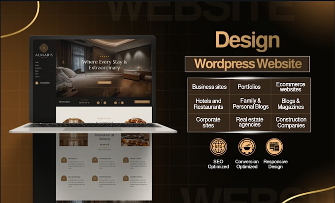 design or redesign a professional luxury wordpress website for your business