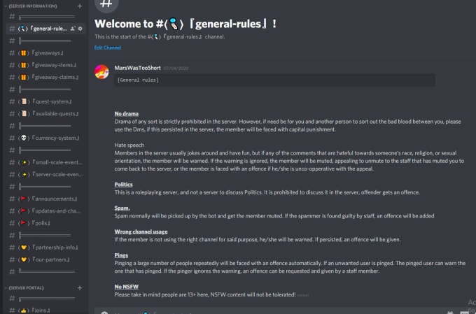 Create an aesthetic and awesome discord server for you by