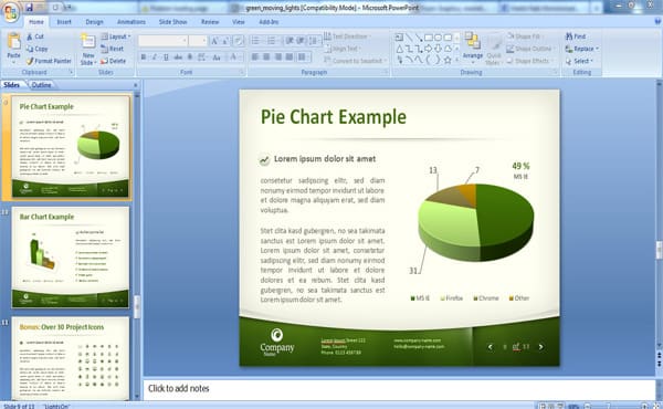 make professional interactive Powerpoint presentation for your business