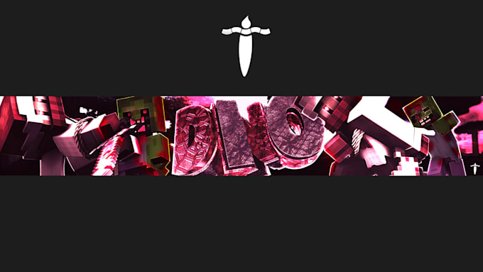 create an outstanding minecraft banner and logo