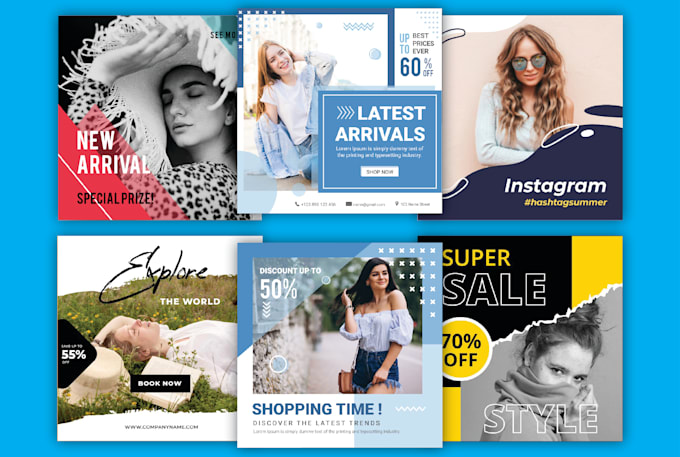 design creative and attractive social media posts