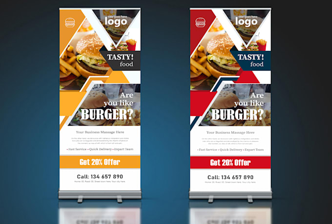 design creative roll up, banner