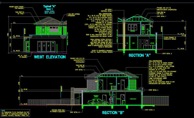 design professional architectural floor plan design in autocad