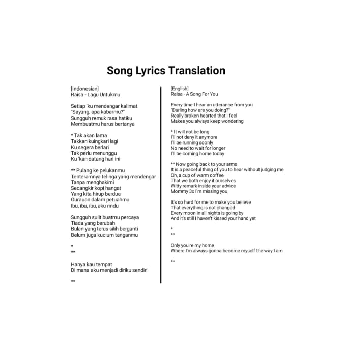 Translate English To Indonesian And Vice Versa By Dita 22