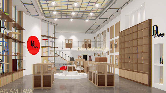 do interior design by 2d drawings and 3d renderings