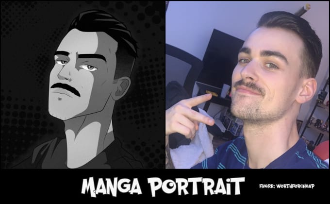 Draw Anime Manga Portrait From Your Photo By Worthforcheap Contour the bearded dragon, trying to vary the thickness and darkness of the line. draw anime manga portrait from your photo