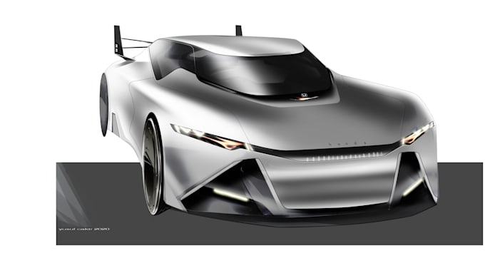 car design and digital painting