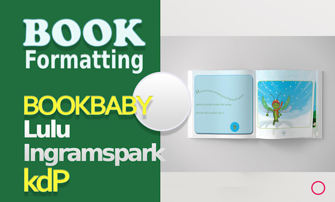 format and layout design your children book for publishing