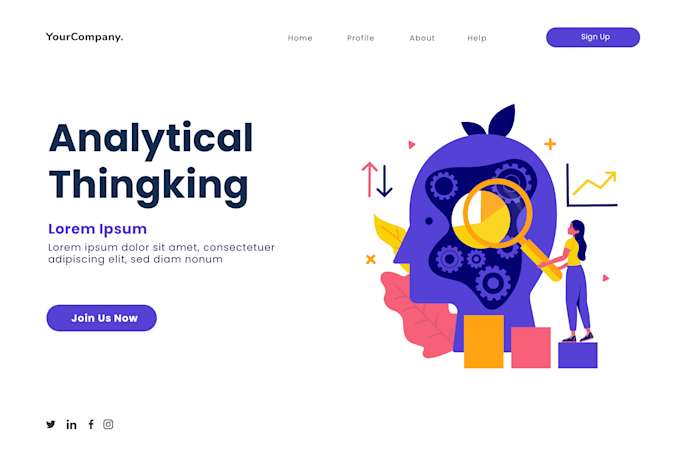 create a flat illustration for apps and web