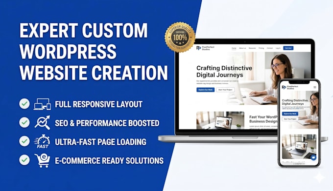 build, design, redesign, develop, update, clone, or customize wordpress website