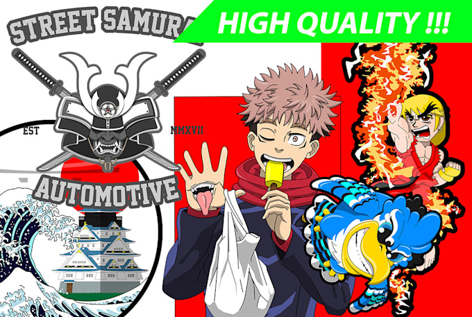 create amazing cartoons and anime for your clothing brand