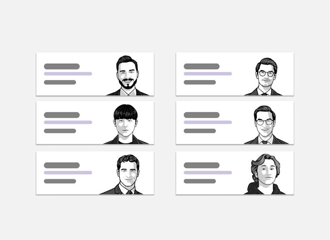 Draw minimalist avatar for business, social media by Saysizokhu | Fiverr