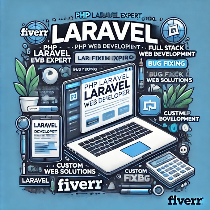 build a full stack laravel website with database and rest API