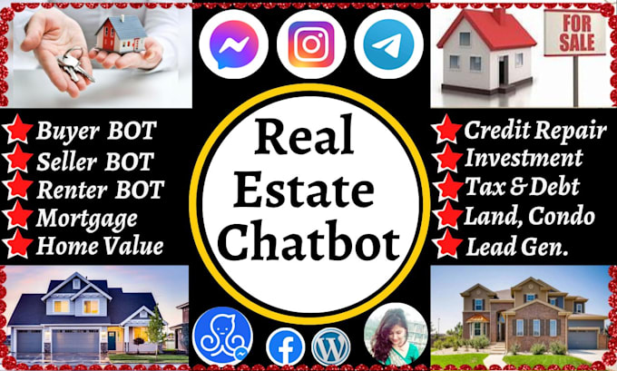 build real estate seller, buyer, renter chatbot using manychat bot
