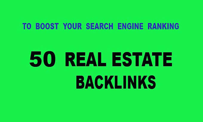 do real estate niche related SEO backlinks