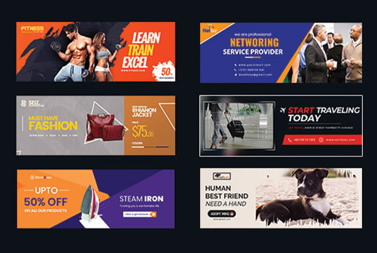 create facebook cover or banner design
