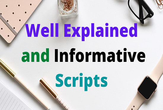 write a catchy and informative youtube script
