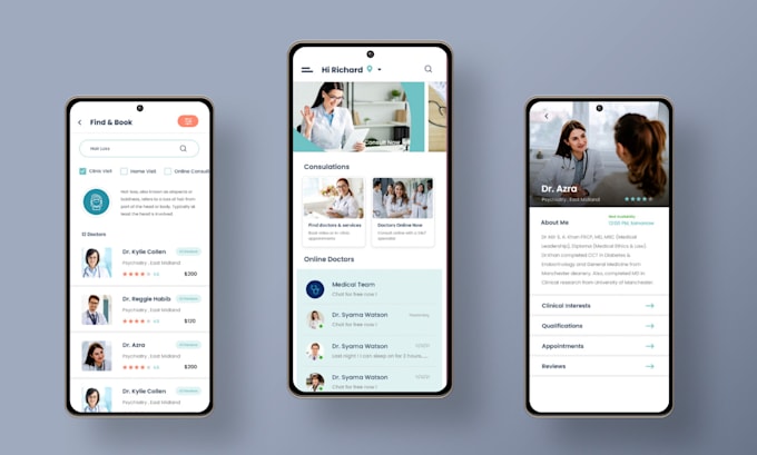 develop hippa complaint ai healthcare telemedicine app, patient app, doctor app