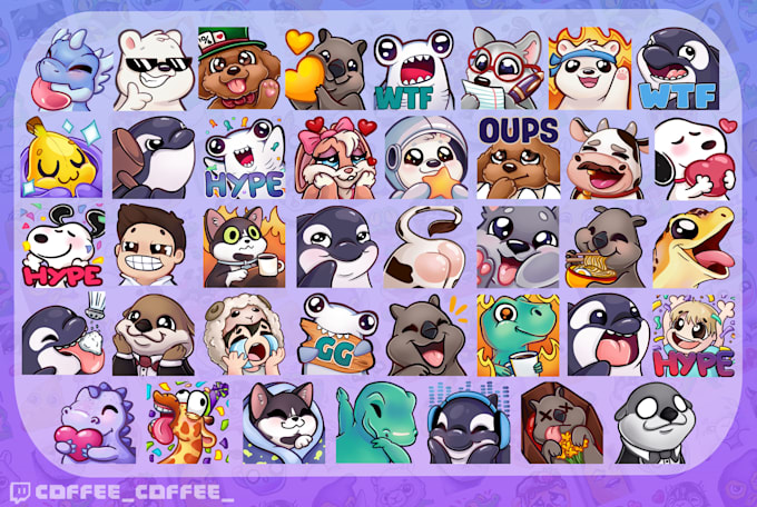 create custom twitch or discord emotes for you