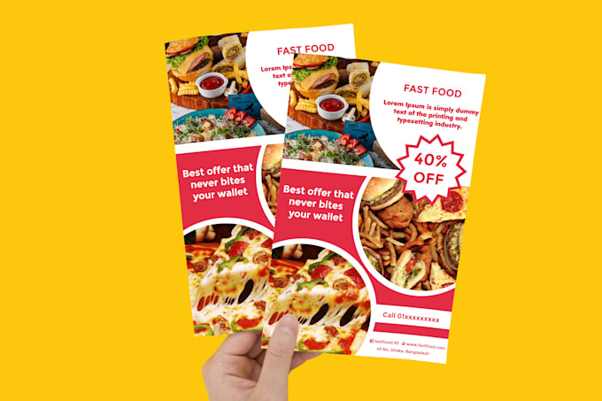 do professional tri fold brochure, flyer, catalog design