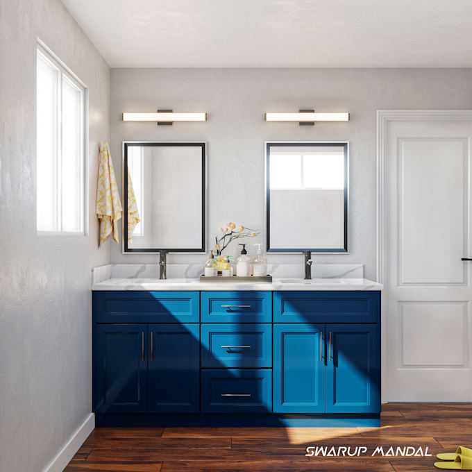 remodel your bathroom and shower area interior in 3d