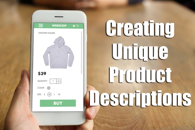 create your product descriptions