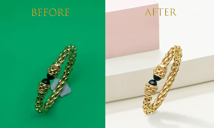 do jewelry retouching white background
