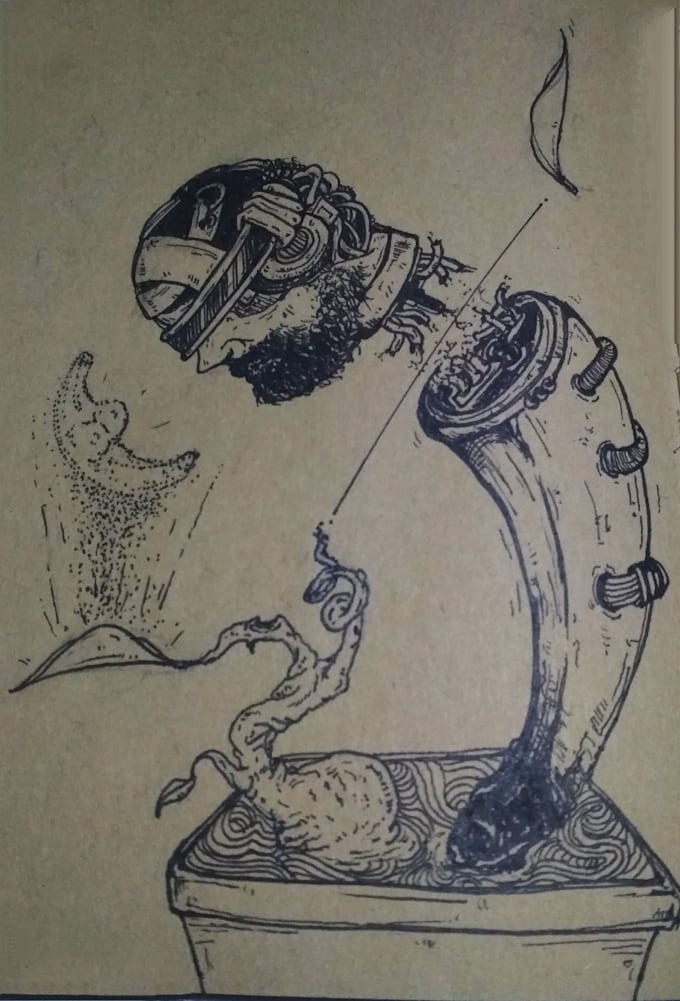 do ink drawing in my style for you