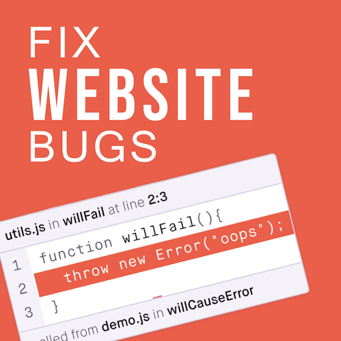 fix your website bugs and errors