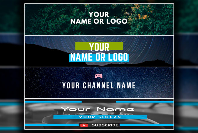 Design your youtube banner and thumbnails by Mujtabagfx | Fiverr