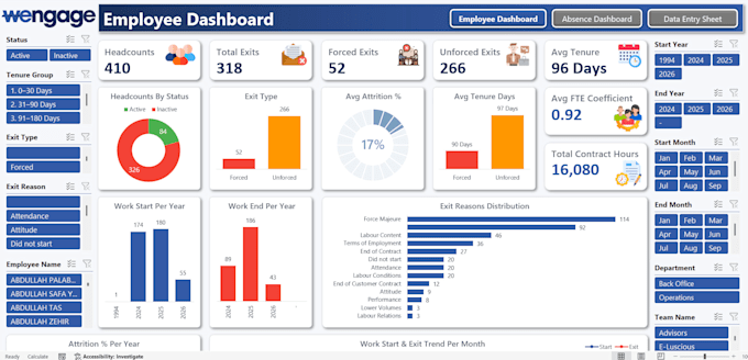 do professional excel dashboard with graphical visualization