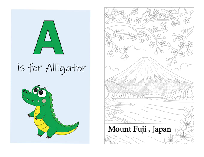 do unique coloring pages activity books book covers KDP interiors