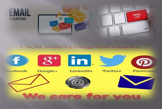 collect niche targeted emails from any social media platform