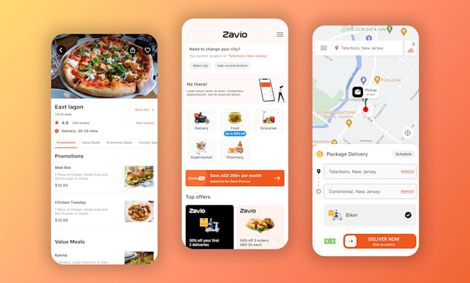 create mobile app UI UX design