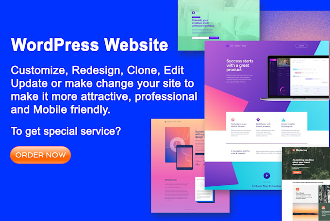 customize, redesign, clone or make change your wordpress website