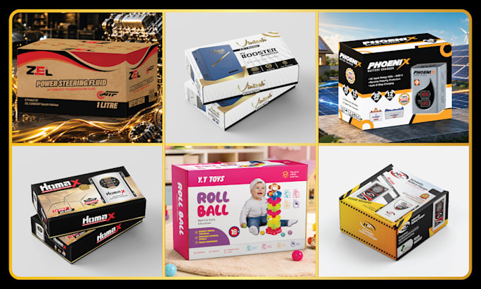 design professional product packaging, box and label design