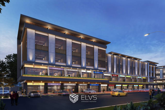 render architectural visualization for medium sized buildings