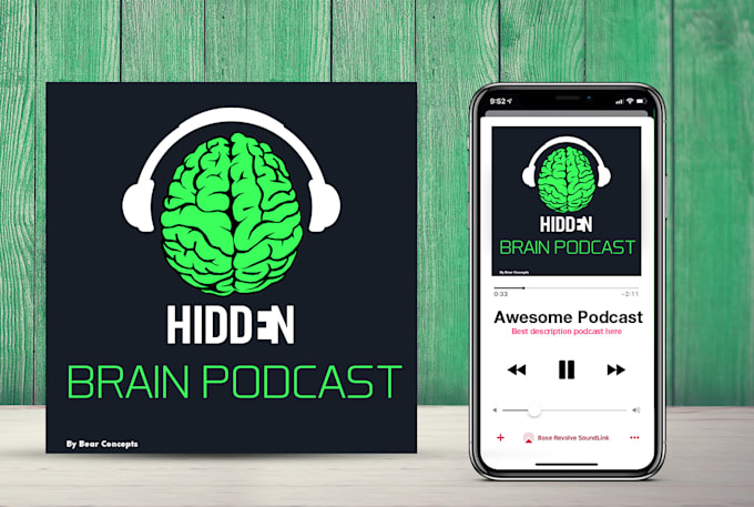 design professional podcast cover art