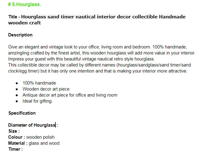 write etsy titles, tags, and product description for your etsy listing