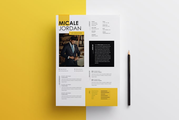 perform a professional resume and CV design or edit