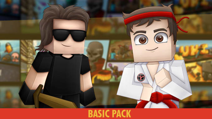 Make facial avatar of your minecraft or roblox skin by Antonyg12