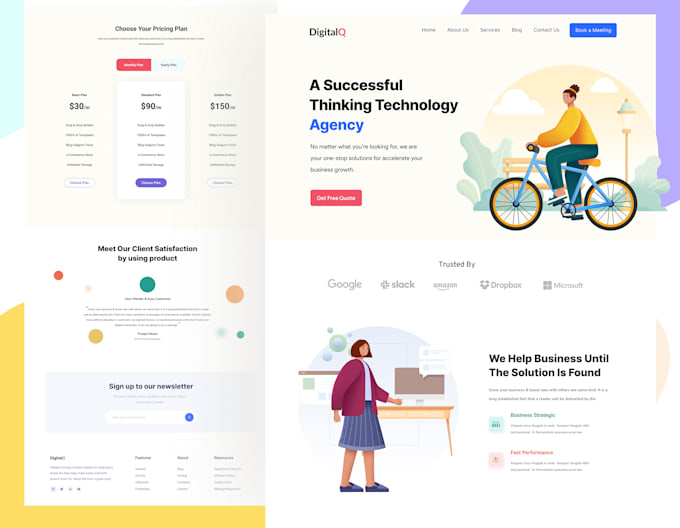 do figma website ui ux design and figma landing page design
