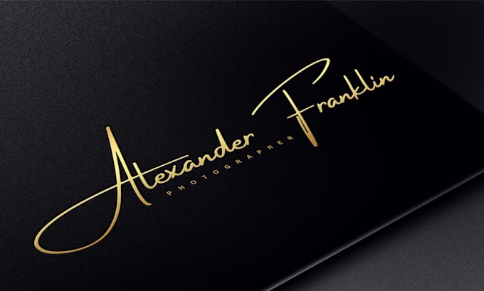 make real handwritten signature logo, handmade design