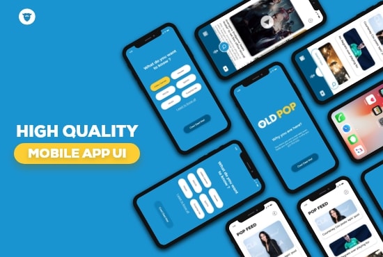 create mobile app UI and web UI design