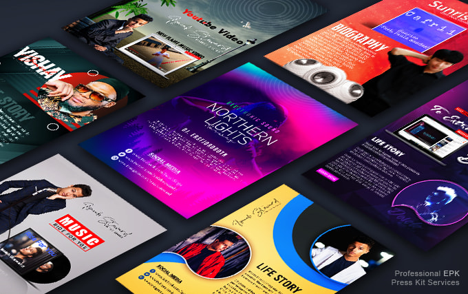 create a stunning electronic press kit, epk , media kit