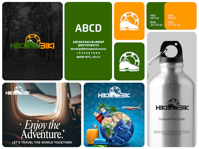 design a visual identity, brand book, and corporate brand identity simple logo