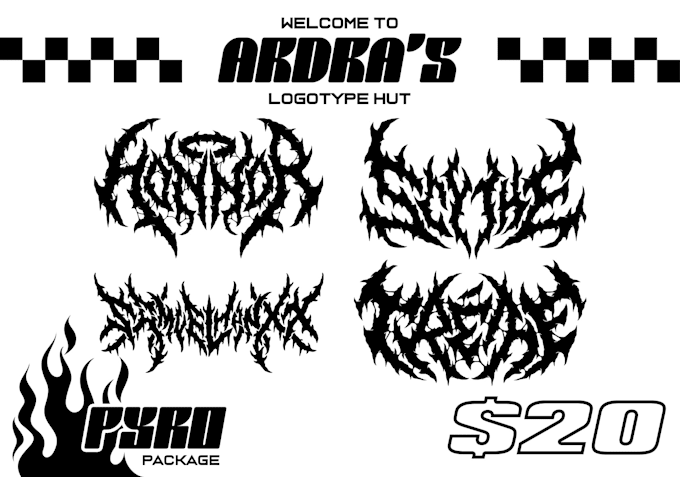 design death metal logo for you